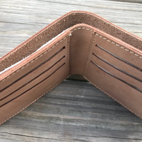 Men Wallet Bifold All Leather Card Holder Purse - Picture 12 of 13